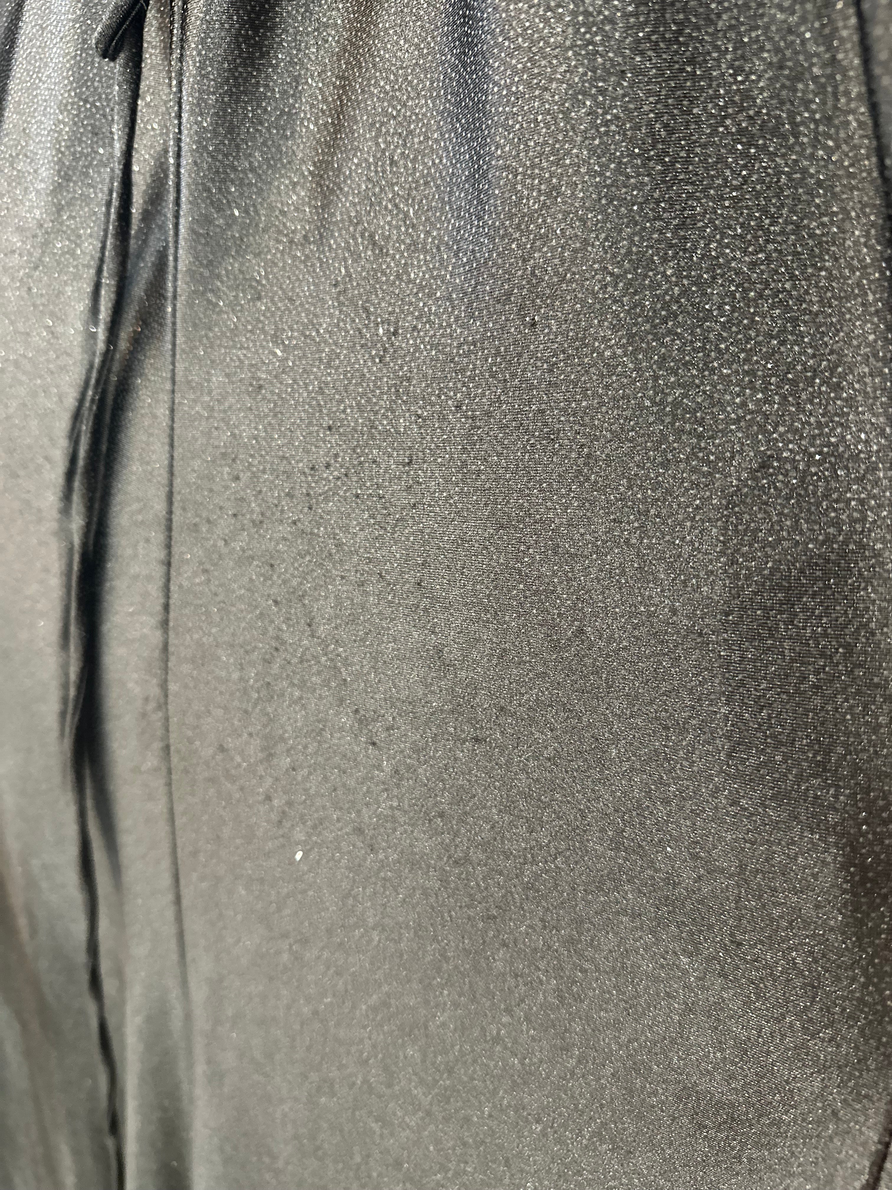 BLACK STRAPLESS LACE & STRETCH SATIN GOWN - CDS521 (SHOWROOM SALE)