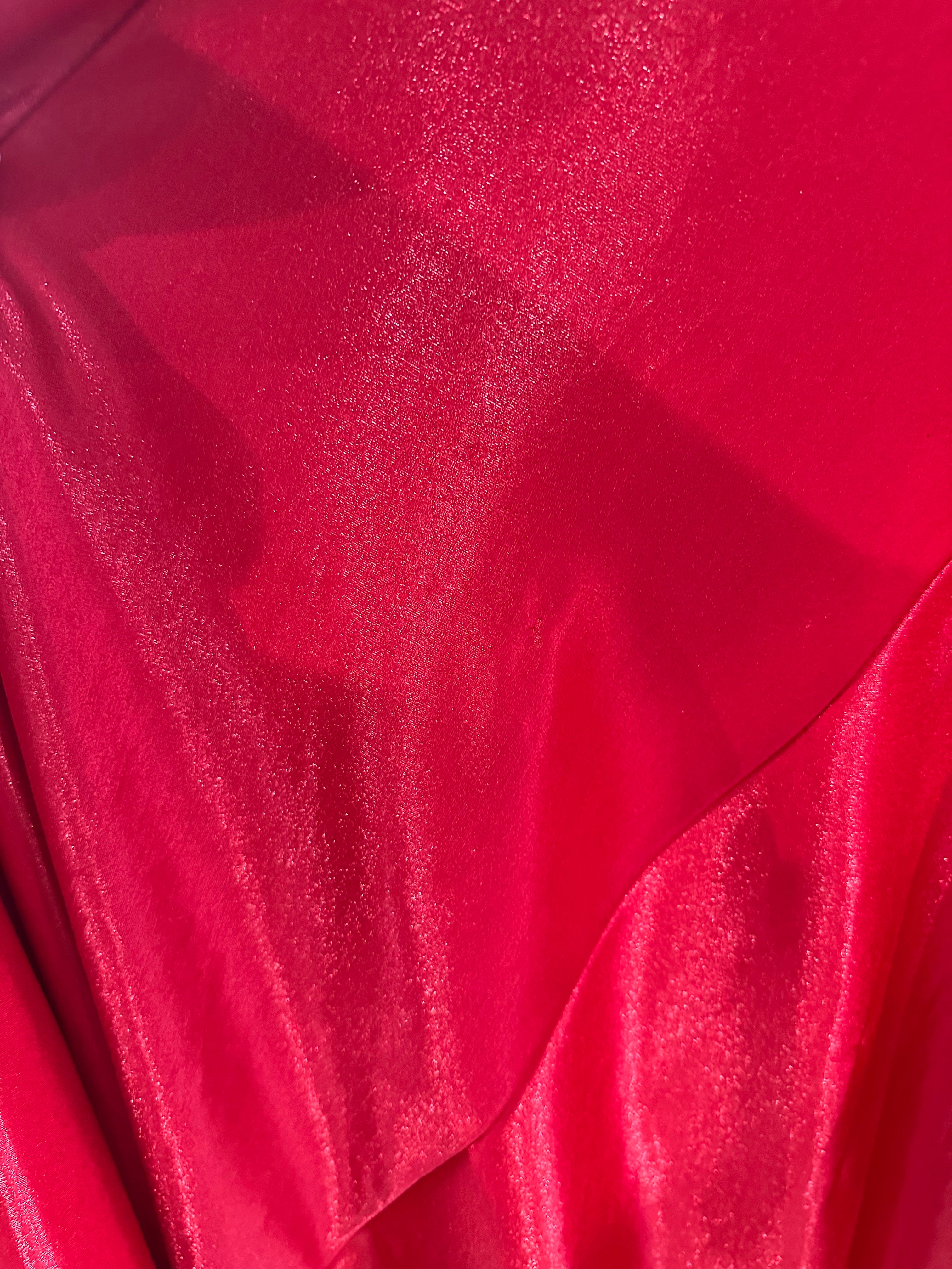 RED STRAPLESS STRETCH TAFFETA FITTED GOWN- CM369 (SHOWROOM SALE)