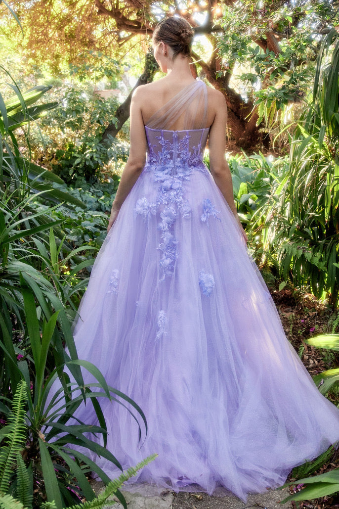 LEILA ONE SHOULDER GOWN - A1053