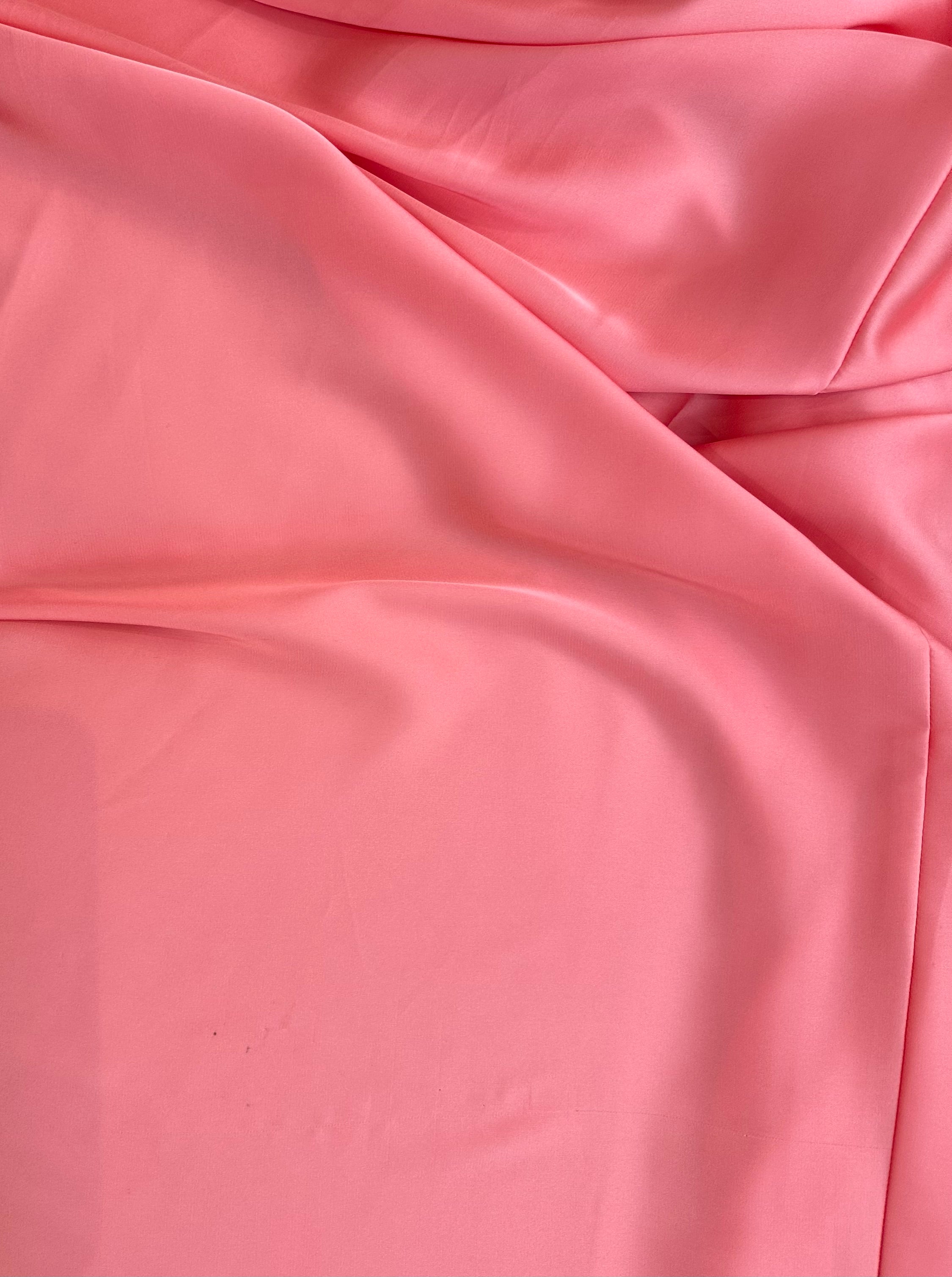 CORAL INTERCHANGEABLE SATIN A-LINE DRESS- CD323 (SHOWROOM SALE)