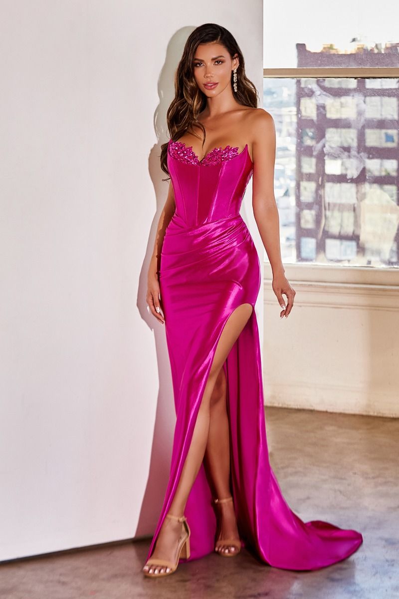 FITTED CORSET GOWN- CD265