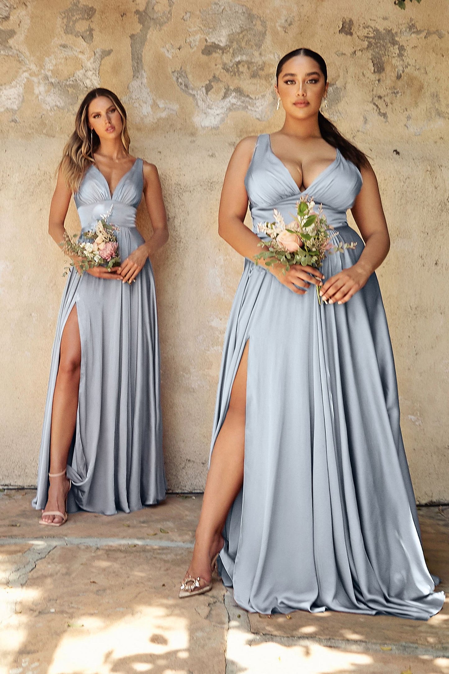 SATIN A-LINE DRESS - 7469