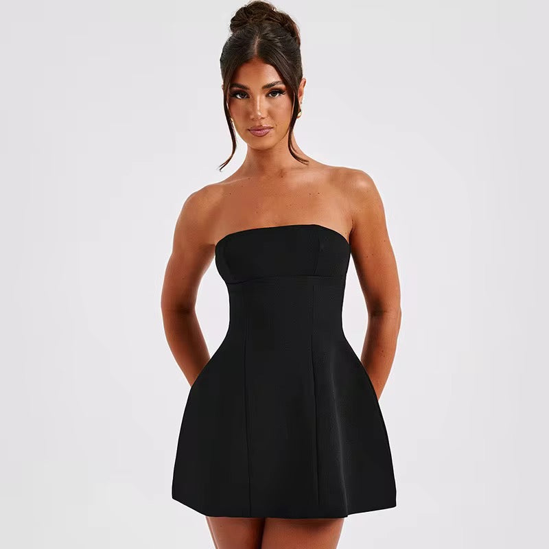 STRAPLESS MINI DRESS