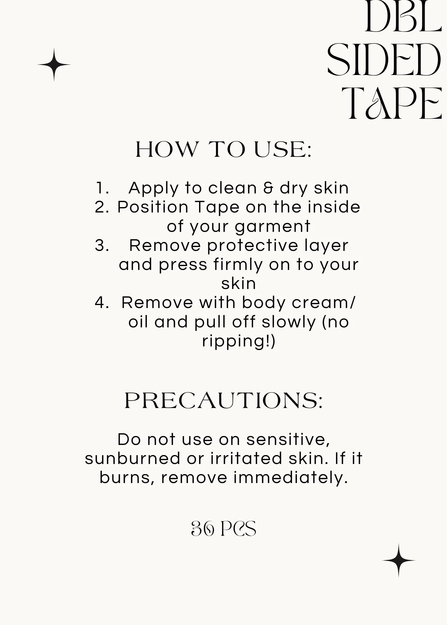 DOUBLE SIDED TAPE
