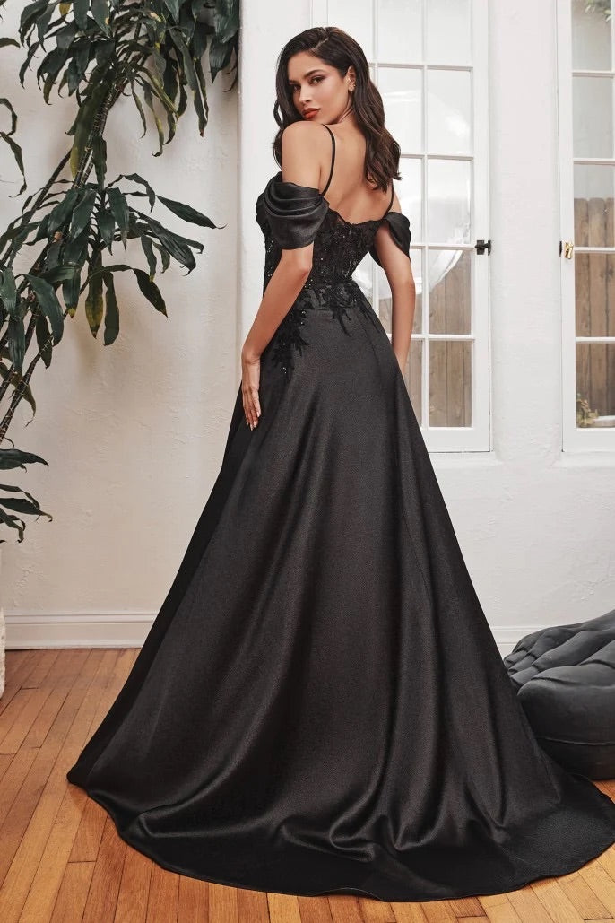Black Satin Halter Asymmetrical Midaxi Dress | New Look